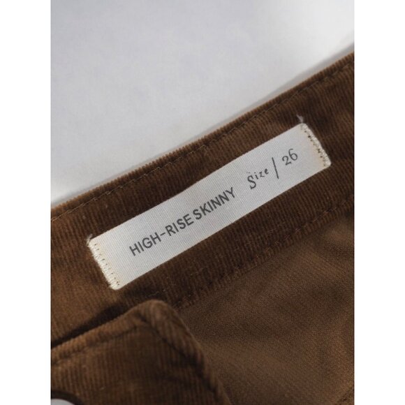 Pilcro and the Letterpress Brown High-Rise Skinny Corduroy Pants, Size 26 - Picture 7 of 9